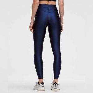 Women's Blue Satin Pants